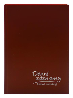 Denní záznamy A5 Lamino bordó
